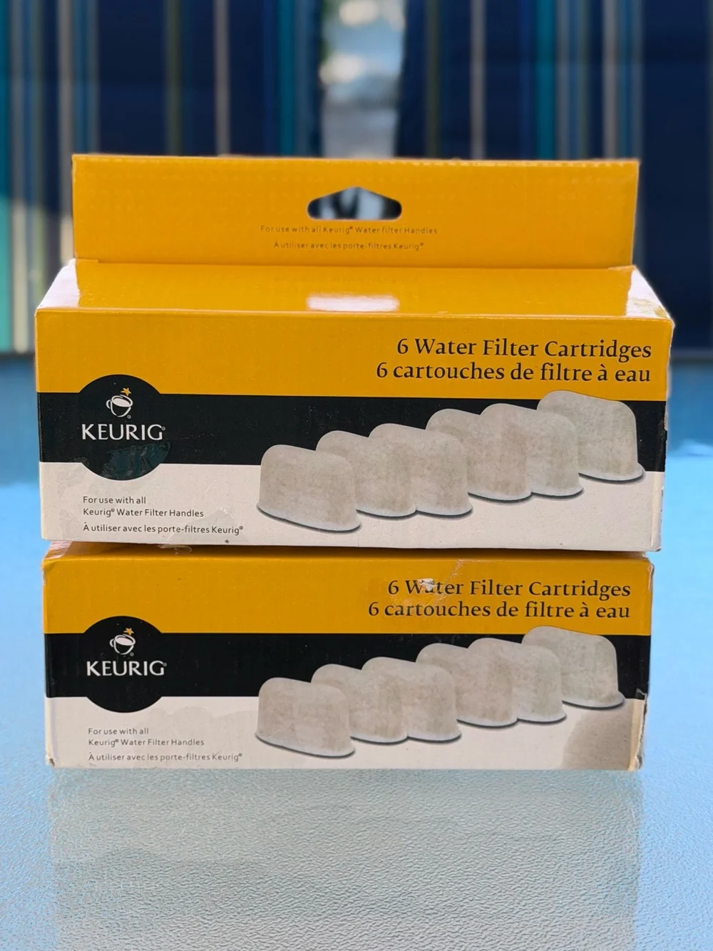 Keurig Yellow and White Water Filter Cartridge Pack (6 Count Boxes)